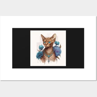 Abyssinain Cat Beauty Posters and Art